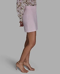 Bcbg Women's Zipper & Hook-Eye Closure Textured Mini Skirt