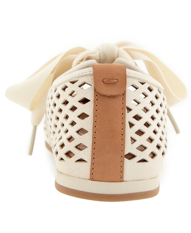 Gentle Souls Women's Annalise Ribbon Tie Ballet Sneakers