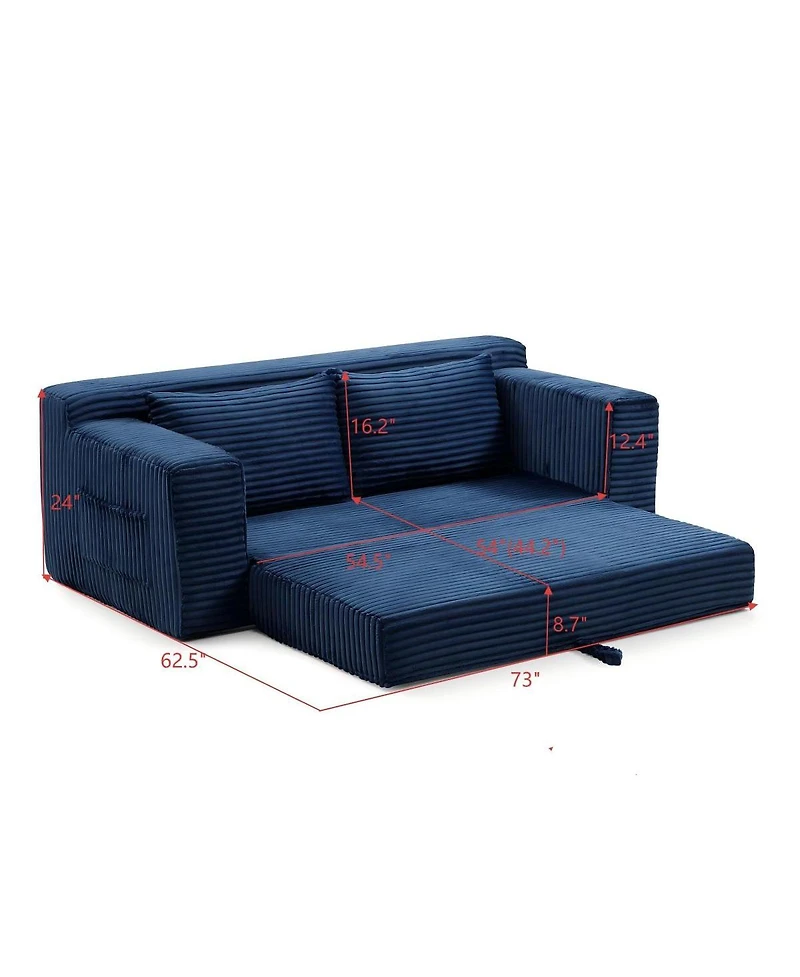 Streamdale Furniture Memory Foam Cloud Loveseat Sofa