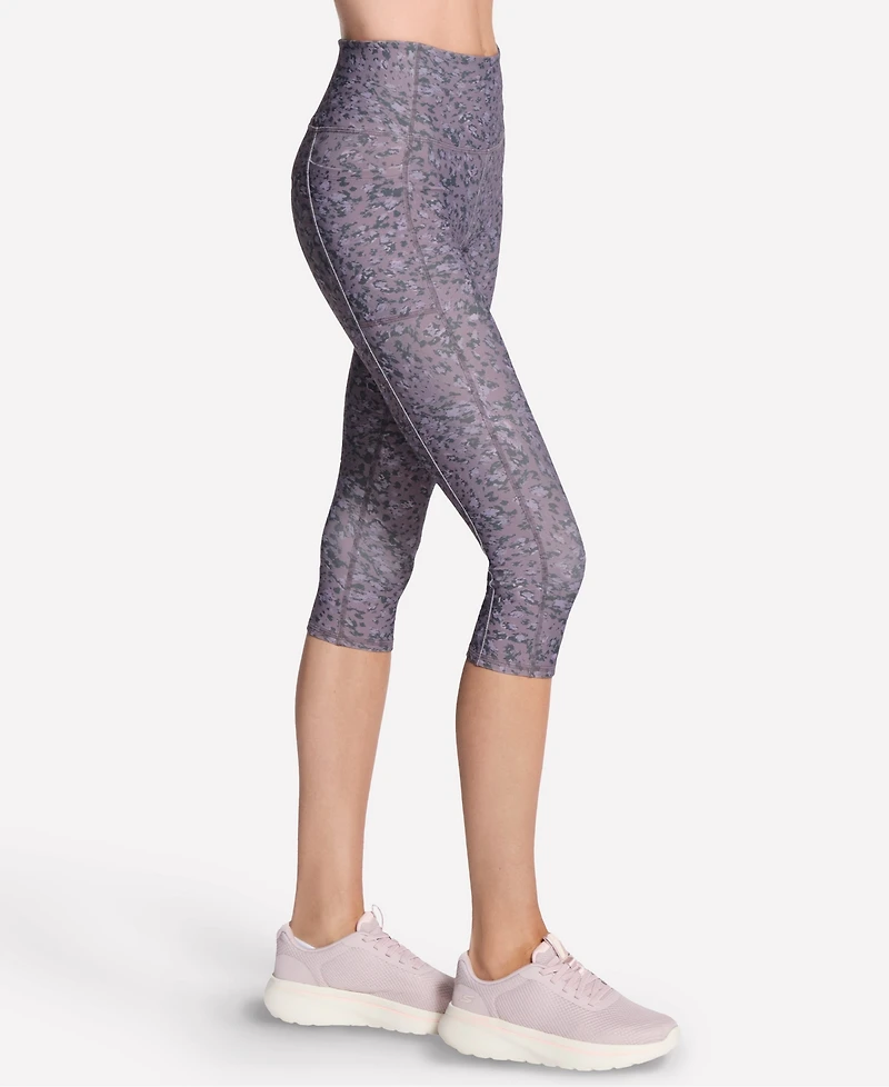 Skechers Women's Go Walk Printed High-Waist Capri