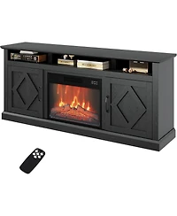 gaomon Electric Fireplace Tv Stand for up to 65", Entertainment Center with 23" Electric Fireplace Remote Control, Tv Console Stand Cabinet