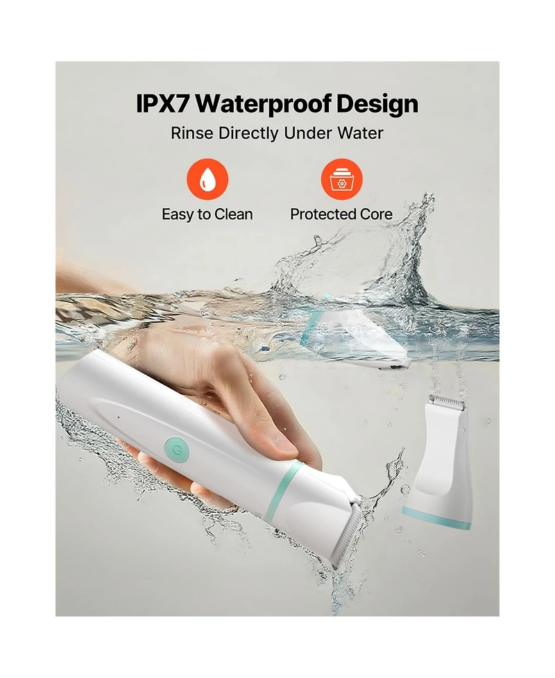 Aostirmotor Pro Low-Noise Grooming Kit: 4-in-1 Cordless Clipper, Nail Grinder & 6 Combs for Dogs & Cats