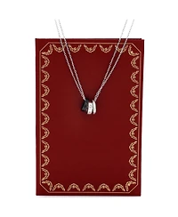 Pre-Owned Cartier Love 3 Ring Pendant Necklace