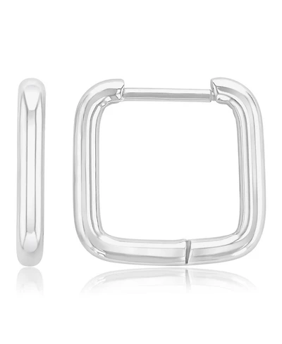 Roxy Waterproof Yellow 14mm Tube Square Huggie Earrings