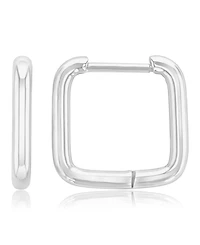 Roxy Waterproof Yellow 14mm Tube Square Huggie Earrings