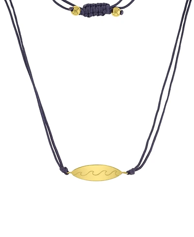 Roxy Waterproof Yellow Surfboard Beads Adjustable Necklace