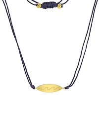 Roxy Waterproof Yellow Surfboard Beads Adjustable Necklace