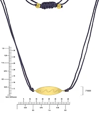 Roxy Waterproof Yellow Surfboard Beads Adjustable Necklace