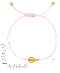 Roxy Waterproof Yellow Pineapple Teardrop Charm Adjustable Bracelet