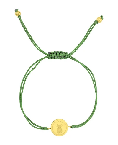 Roxy Waterproof Yellow Pineapple Rd Charm Adjustable Bracelet