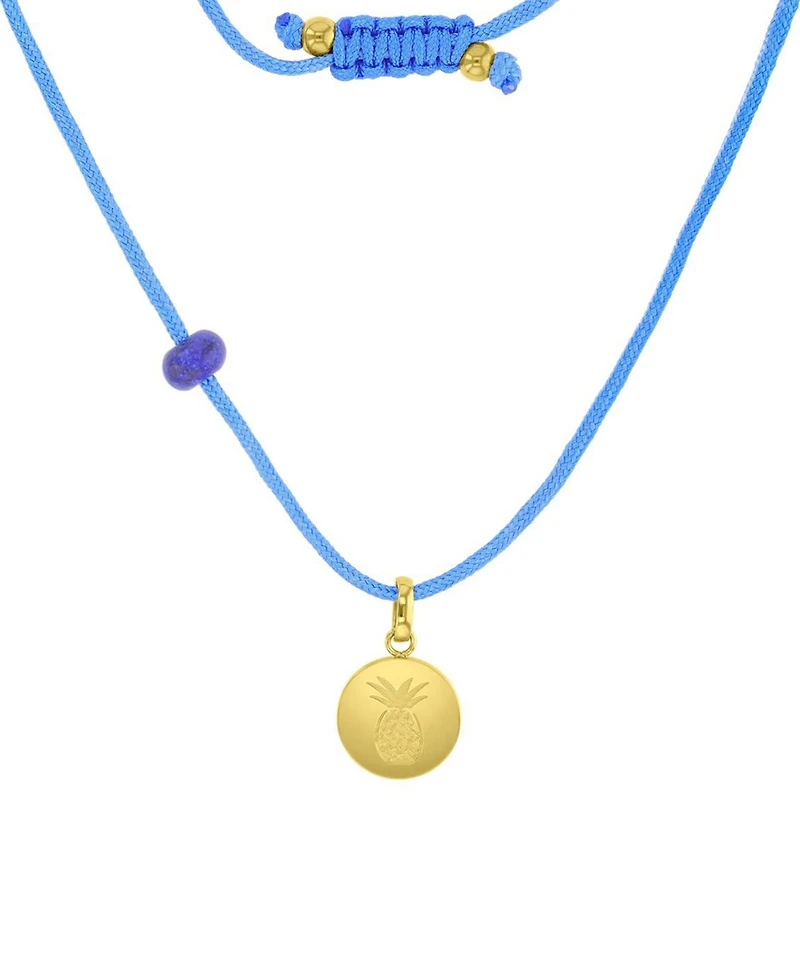 Roxy Waterproof Yellow Pineapple Labradorite Adjustable Necklace