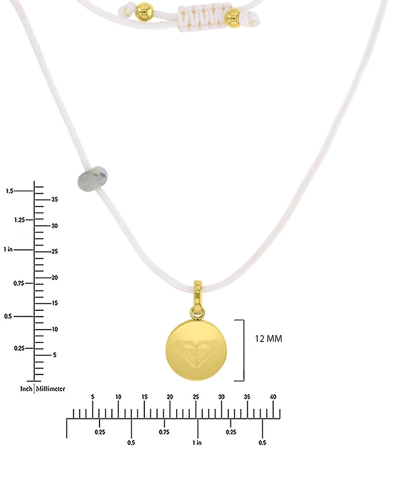 Roxy Waterproof Yellow Beads Labradorite Adjustable Necklace