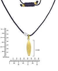 Roxy Waterproof Yellow Surfboard Pearl Adjustable Necklace