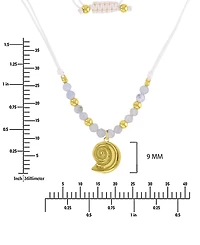 Roxy Waterproof Yellow Beads Labradorite Adjustable Necklace