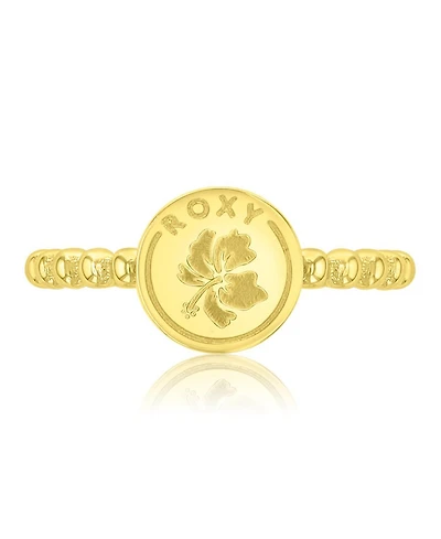 Roxy Waterproof Yellow Hibiscus Beads Ring