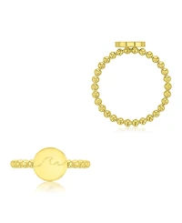 Roxy Waterproof Yellow Wave Beads Ring