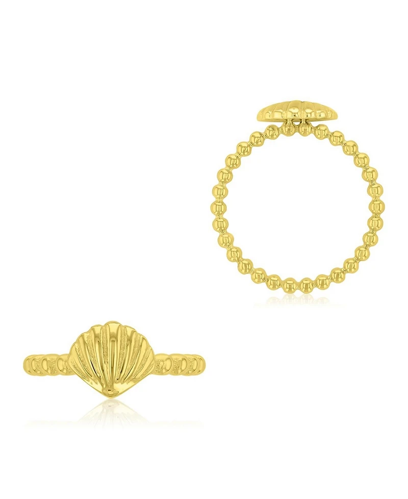 Roxy Waterproof Yellow Sea Shell Beads Ring