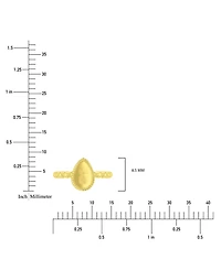 Roxy Waterproof Yellow Pineapple Beads Ring