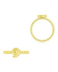 Roxy Waterproof Yellow Conch Beads Ring