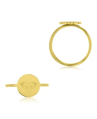 Roxy Waterproof Yellow Triangular Heart Ring