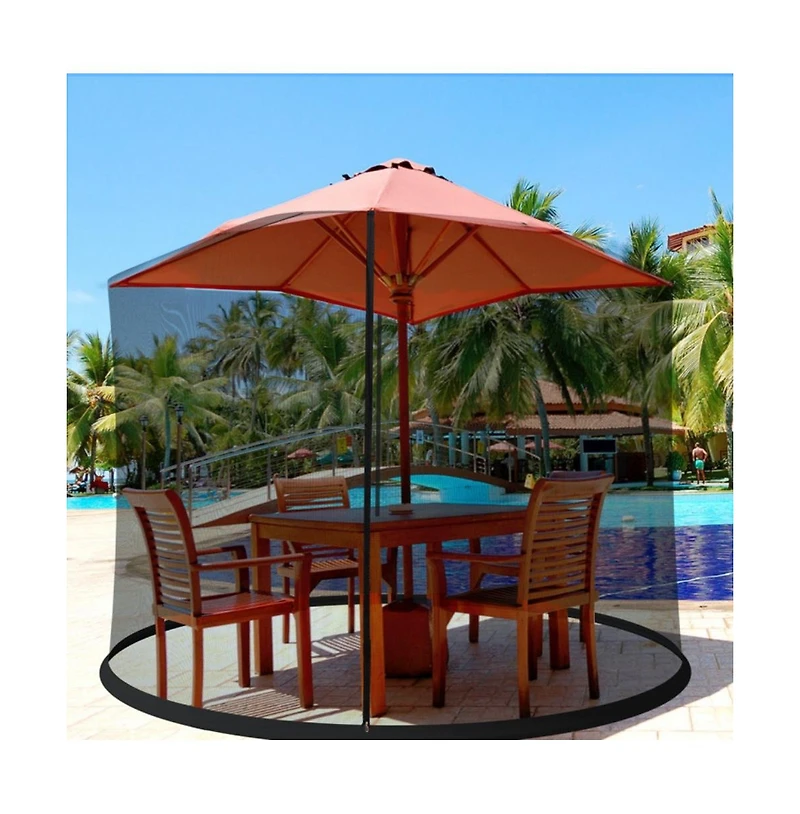 9 -10 Feet Outdoor Umbrella Table Screen Mosquito Bug Insect Net