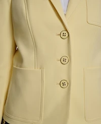 Tommy Hilfiger Women's Puff Sleeve Notch Collar Blazer