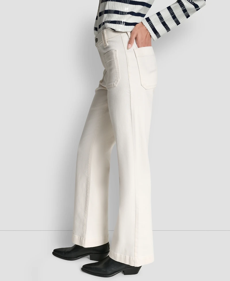 Dkny Jeans Women's High-Rise Relaxed Flare