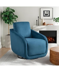 Studio Living 30.3" Polyester Luca Swivel Accent Chair
