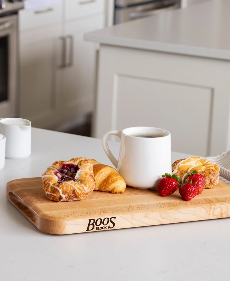 John Boos Chop-n-Slice Rectangular Wooden Maple Cutting Board, 16" x 10"