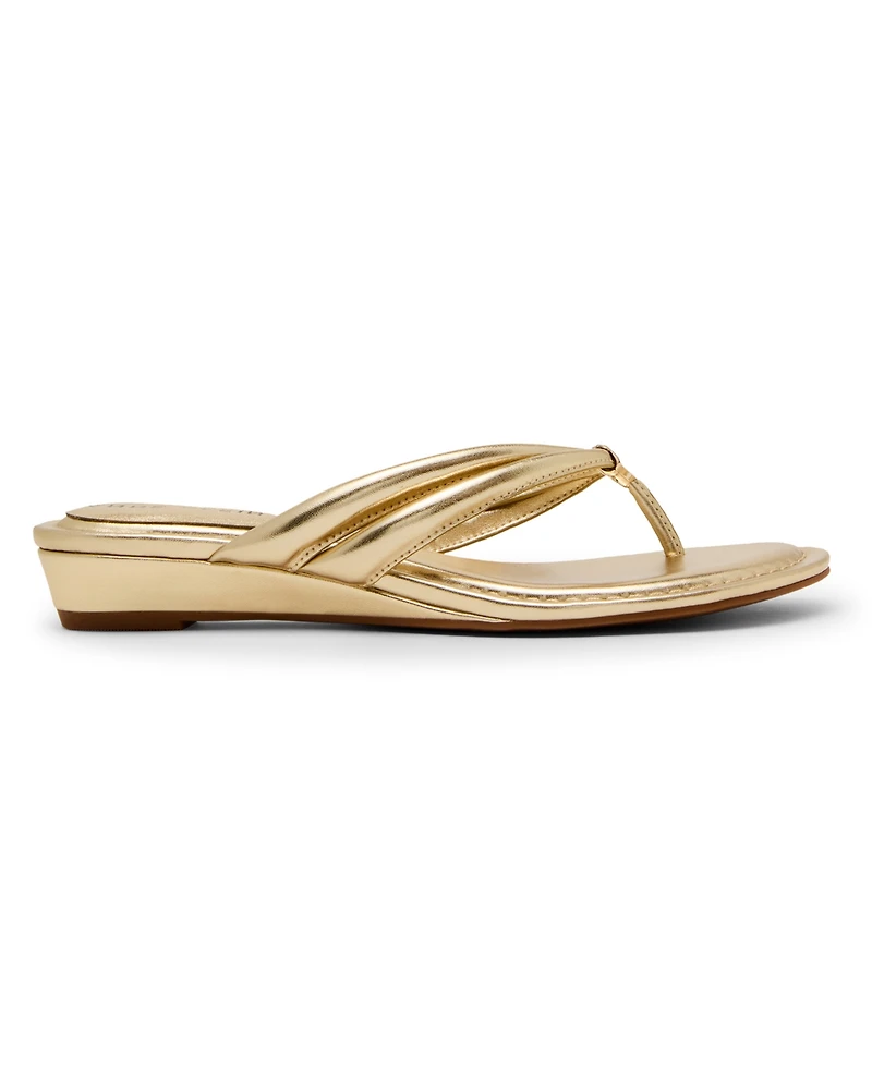 Anne Klein Women's Bari Slip-On Wedge Sandals