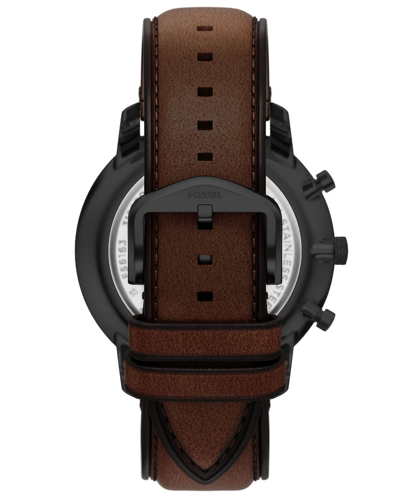 Fossil Men's Neutra Chronograph Brown Leather Watch, 44mm