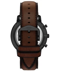 Fossil Men's Neutra Chronograph Brown Leather Watch, 44mm