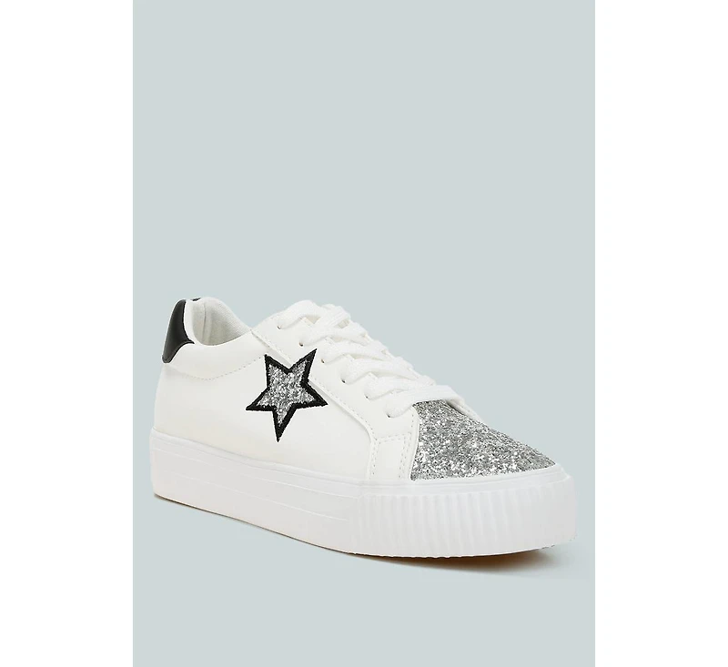 London Rag Merida Glitter Patch Chunky Sneakers