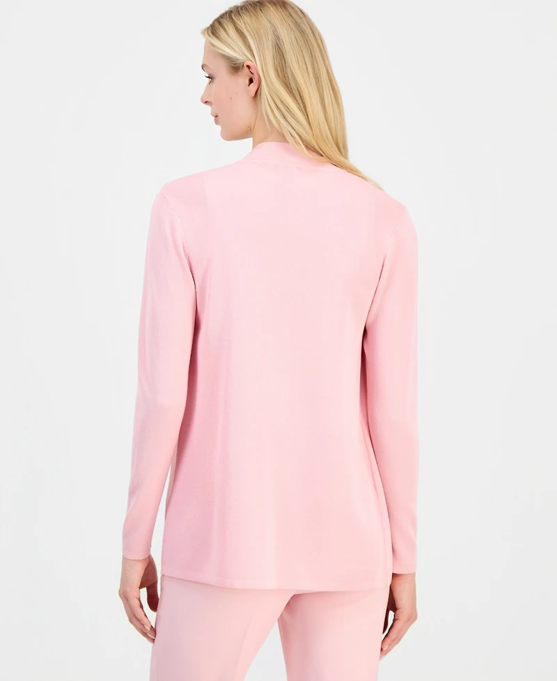 Anne Klein Petite V-Neck Long-Sleeve Cardigan Sweater