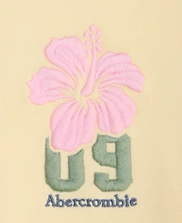 abercrombie kids Girls' 5-16 Fashion Fleece Crewneck Sweatshirt