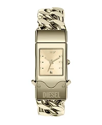 Diesel Men's Closer Quartz Three-Hand Gold Stainless Steel Watch, 22mm