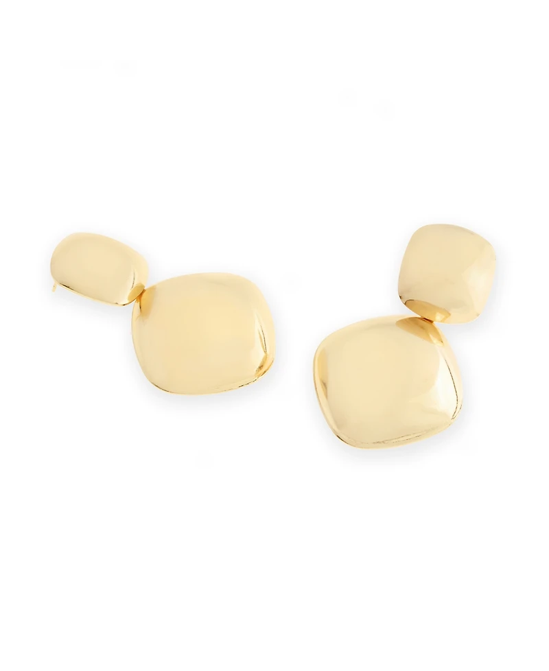 Steve Madden Vintage Puffy Drop Earrings