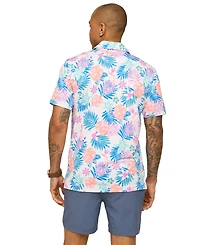 Chubbies Men's The Tropic Like Its Hot Textured Performance Polo Shirt