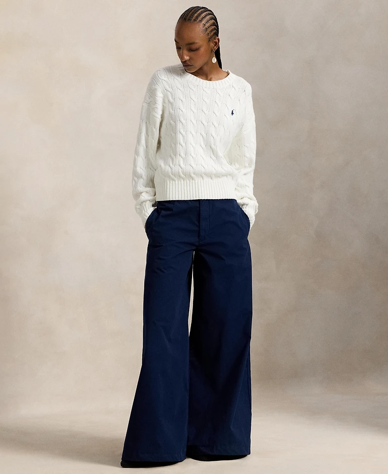 Polo Ralph Lauren Women's Cable-Knit Crewneck Sweater