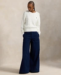 Polo Ralph Lauren Women's Cable-Knit Crewneck Sweater