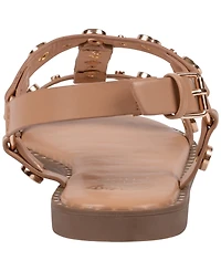 Gc Shoes Women's Trinity Studded Strappy Flat Sandals