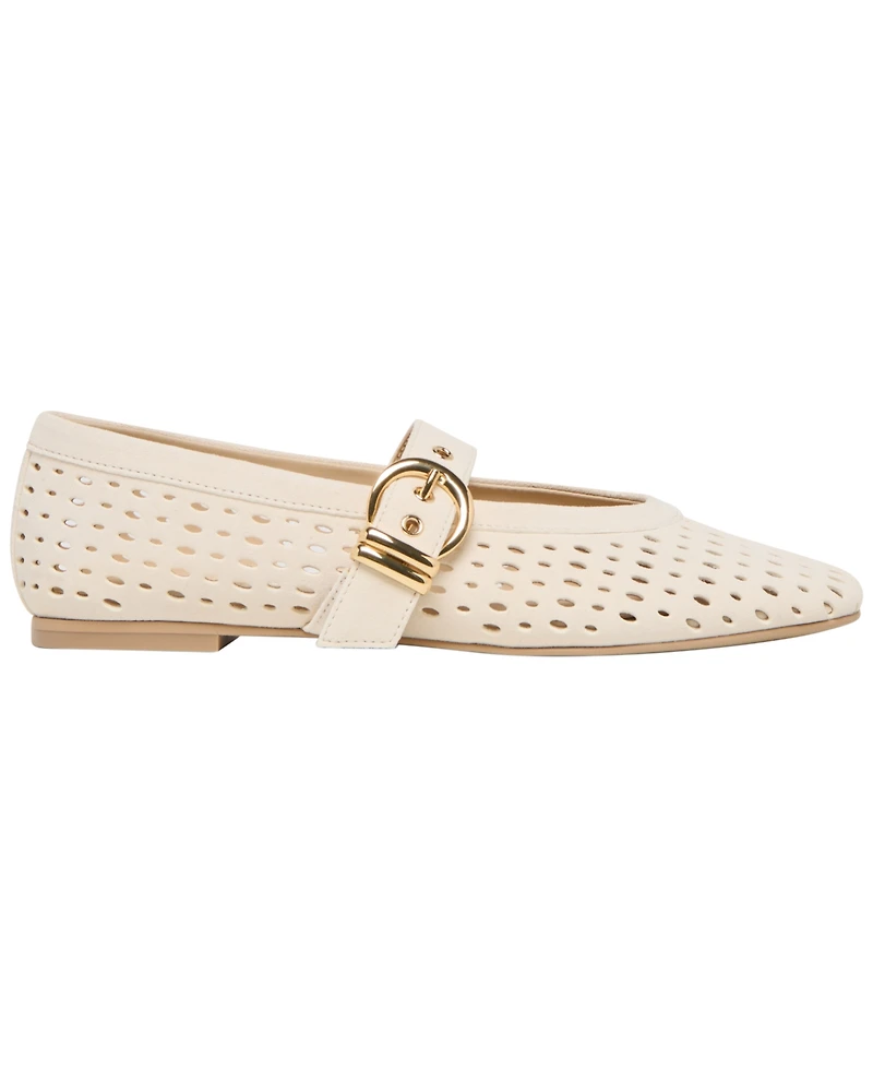 Dolce Vita Women's Mikel Perforated Buckle Mary Jane Flats