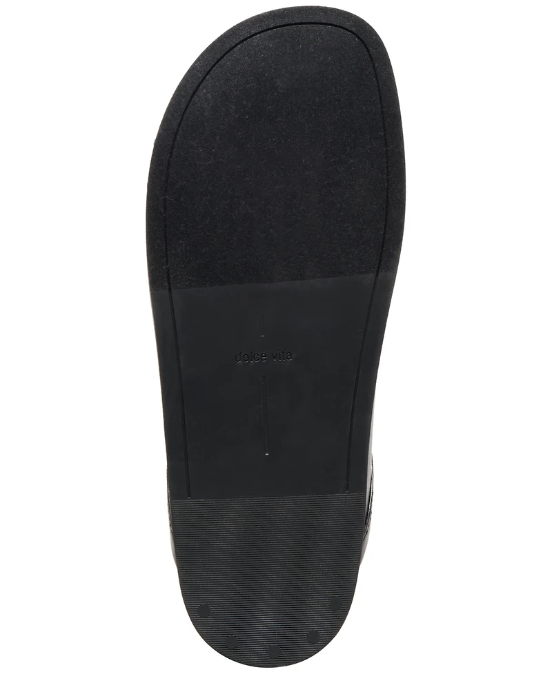 Dolce Vita Women's Jordero Buckle Tailored Flat Mules