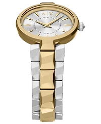 Armani Exchange Women's Quartz Two-Hand 2-Tone Stainless Steel Watch, 34mm