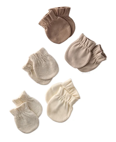 butterblu Baby Boys' or Girls' Morgan Mittens, 5-Pack