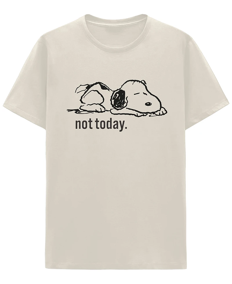 Hybrid Apparel Men's Snoopy Not Today Crewneck T-Shirt