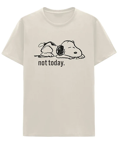 Hybrid Apparel Men's Snoopy Not Today Crewneck T-Shirt
