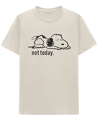 Hybrid Apparel Men's Snoopy Not Today Crewneck T-Shirt