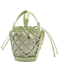 Arezzo Petra Mini Leather Bucket Handbag