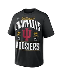 Nike Men's Black Indiana Hoosiers 2025 College Football Playoff National Champions Authentic Locker Room T-Shirt